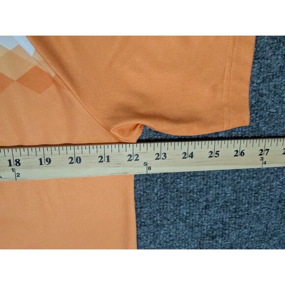 Masters Tech Polo Shirt Mens Size Medium Performance Golf Striped - Picture 4 of 7